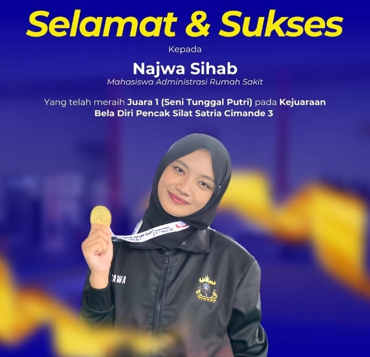 Najwa Sihab, Mahasiswa Administrasi Rumah Sakit FIKES UM Metro, Raih Juara 1 Pencak Silat